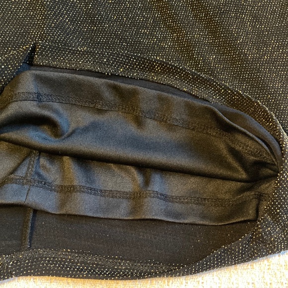 Fiestar Open Back Black and Gold Glitter Dress Size Medium - Picture 11 of 16